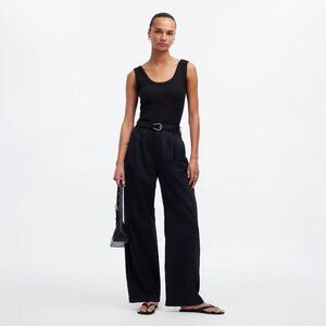 Madewell - The Harlow Wide-Leg Pant - True Black - 12
